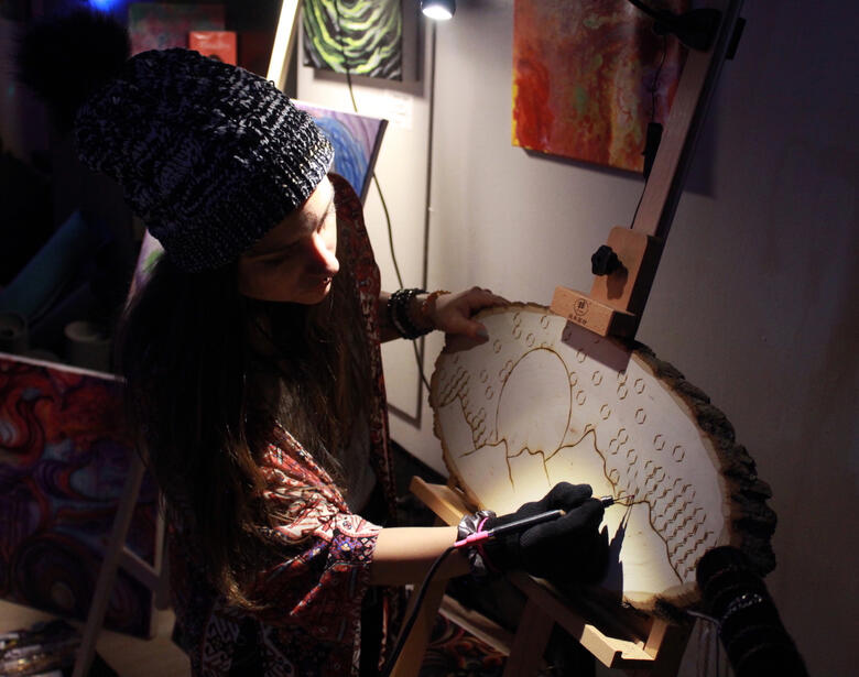 live wood burning